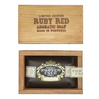 Portus Cale Ruby Red  Mýdlo v dřevěné krabičce, 150 g