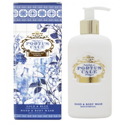 Mycí gel na ruce a tělo - Gold & Blue - Růžový Pepř a Jasmín, 300ml