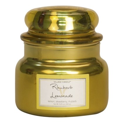 Village Candle Vonná svíčka ve skle, Rebarborová Citronáda - Rhubarb Lemonade, 11oz