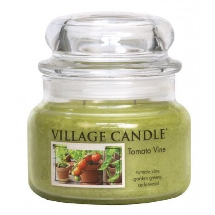 Village Candle Vonná svíčka ve skle, Rajčatová Zahrádka - Tomato Vine, 11oz Premium