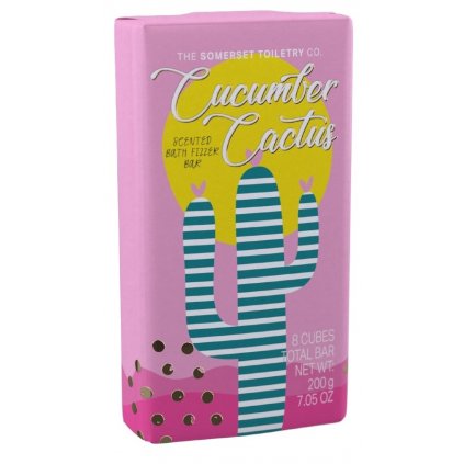 Okurka & Kaktus  Šumivé kostičky do koupele, 200 g