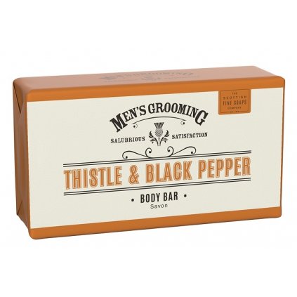 Scottish Fine Soaps Pánské tělové mýdlo - Černý pepř a ostropestřec, 220g  Scottish Fine Soaps