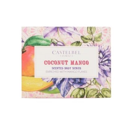Castelbel Vyživující tělový peeling - Kokos a Mango, 300g