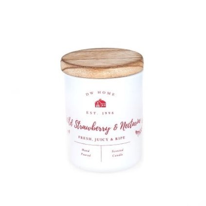 DW Home Vonná svíčka ve skle Wild Strawberry & Nectarine 3,8oz