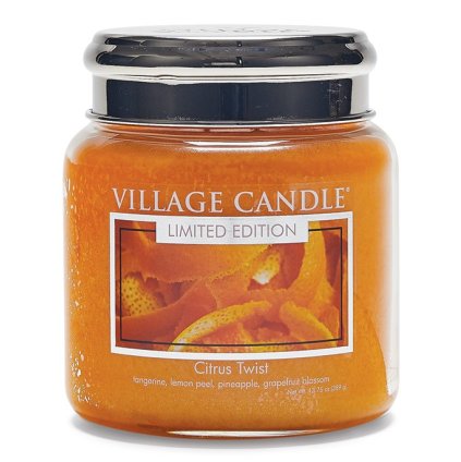 Village Candle Vonná svíčka ve skle, Citrusové osvěžení - Citrus Twist 16oz