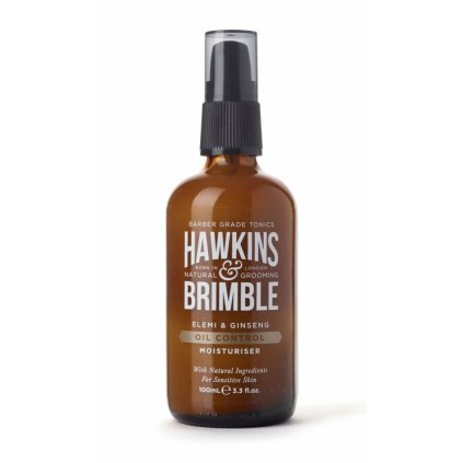 Hawkins & Brimble Pánský Hydratační pleťový krém pro mastnou pleť, 100ml