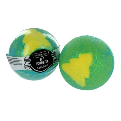 The Soap Story Vánoční šumivá bomba do koupele - Elf Yourself, 120g