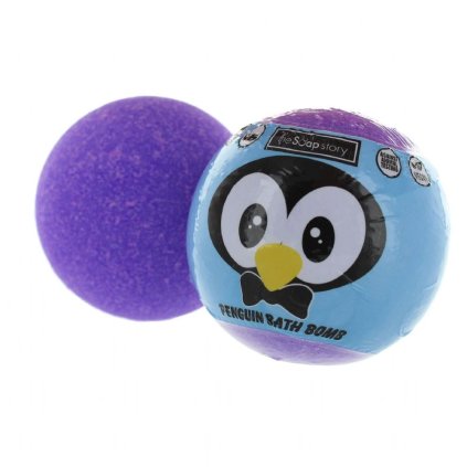 The Soap Story Vánoční šumivá bomba do koupele - Tučňák, 120g