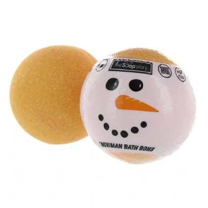 The Soap Story Vánoční šumivá bomba do koupele - Sněhulák, 120g