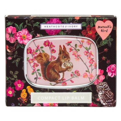 Heathcote & Ivory Balzám na rty v sadě se zrcátkem - Forest animals, 6g