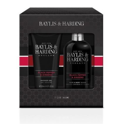 Baylis & Harding Pánská sada péče o tělo - Black Pepper & Ginseng - 2ks