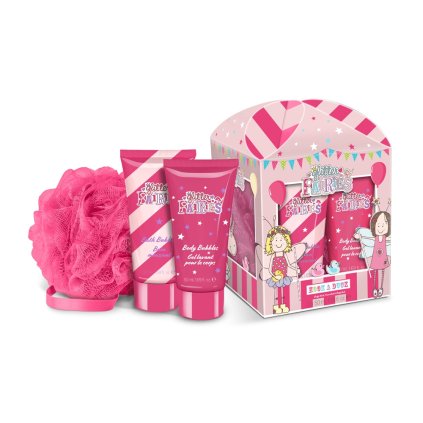 Grace Cole Dárková sada (Sprchový gel 50ml, Pěna do kouple 50ml, Mycí houba)- Hook a Duck
