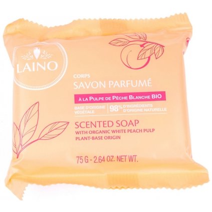 Laino Jemně mleté mýdlo - Bílá broskev, 75g