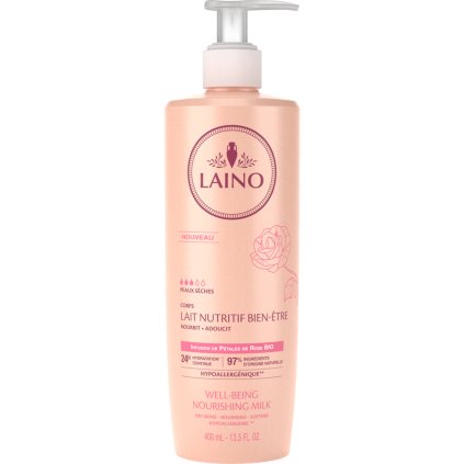 Laino Jemné vyživující tělové mléko - Růže, 400ml