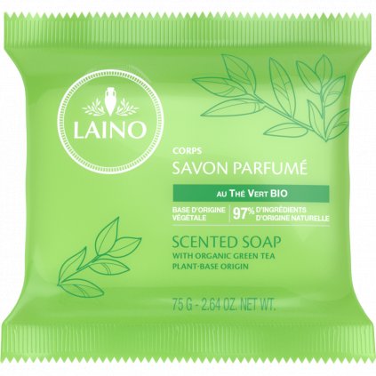 Laino Jemně mleté mýdlo - Zelený čaj, 75g