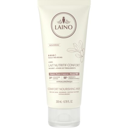 Laino Zklidňující hypoalergenní tělové mléko - Bambucké máslo, 200ml
