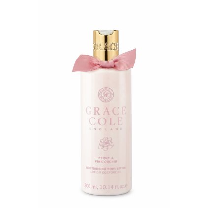 Grace Cole Hydratační tělové mléko - Pivoňka & Růžová Orchidej, 300ml