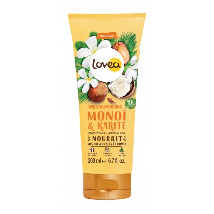 Après-shampooing Monoï & Karité  Kondicionér pro suché a poškozené vlasy, 200 ml