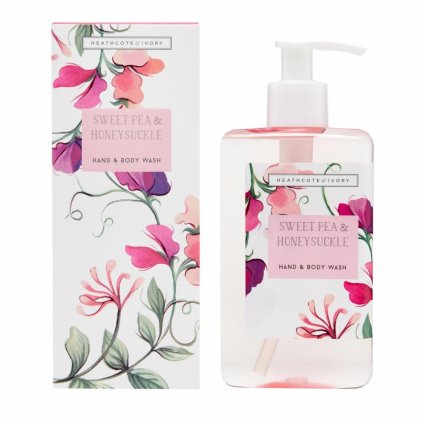 Heathcote & Ivory Mycí gel na ruce a tělo - Sweet Pea & Honeysuckle, 250ml  Heathcote & Ivory