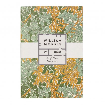 William Morris Useful & Beautiful  Sada zápisníků velikosti A5, 3 ks