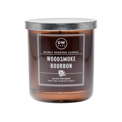 Vonná svíčka - Bourbon a dřevěný kouř, malá  DW Home