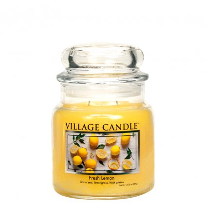 Vonná svíčka - Svěží citrón  Village Candle