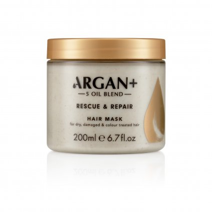 Argan+ Maska na suché, poškozené a barvené vlasy, 200ml  Argan+