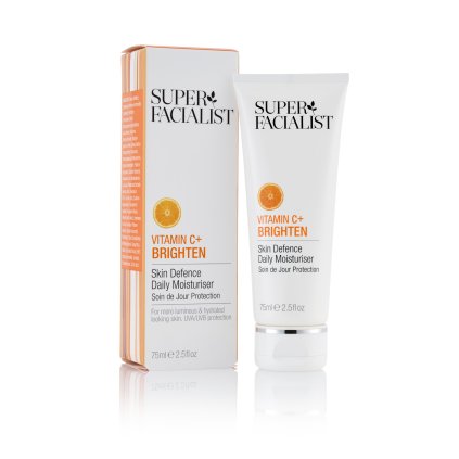 BA SF25592 SUPER FACIALIST VITAMIN C BRIGHTEN SKIN DEFENCE DAILY MOISTURISER CARTON ANGLED TUBE FOP HI
