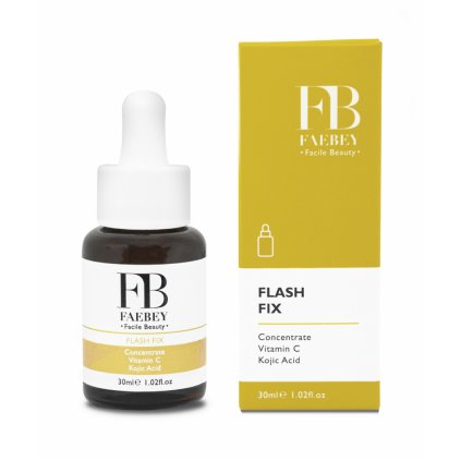 Flash Fix Rozjasňující pleťové sérum s vitamínem C a kyselina kojová, 30ml
