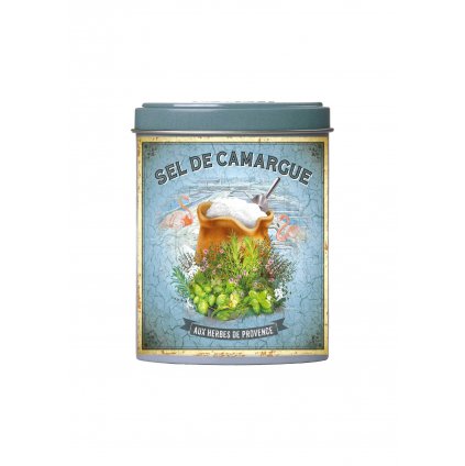 Sel de Camargue - Sůl z Camargue v plechovce s Provensálskou směsí, 120g