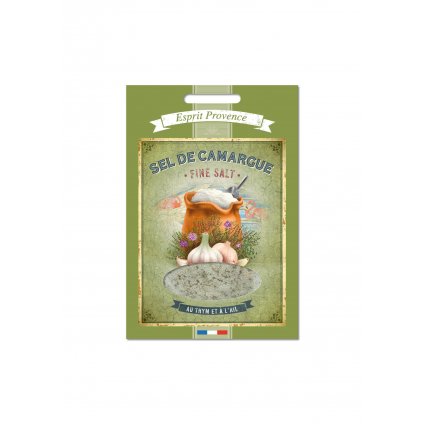 Sel de Camargue - Sůl z Camargue s tymiánem a česnekem, 120g