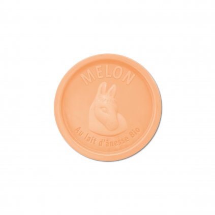 Extra jemné tuhé mýdlo s oslím mlékem - Meloun, 100g