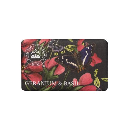 Geranium & Bazalka  Tuhé mýdlo, 240 g