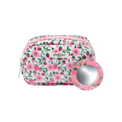 Cath Kidston Strawberry  Kosmetická taška se zrcátkem