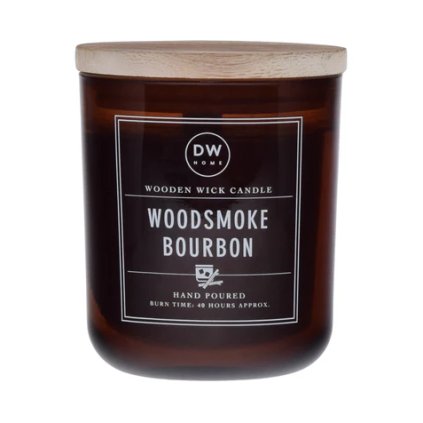 Woodsmoke Bourbon  Vonná svíčka ve skle, 326 g