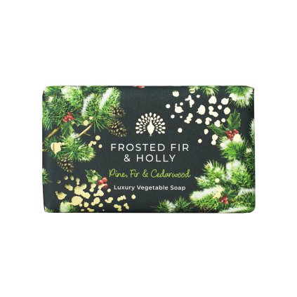 Frosted Fir & Holly  Tuhé mýdlo, 190 g