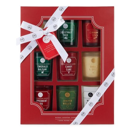 Holiday Set  Vánoční dárková sada vonných svíček, 9 x 68 g