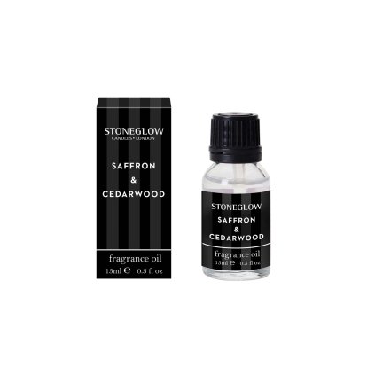 Saffron & Cedarwood  Vonný olej do aromalampy, 15 ml