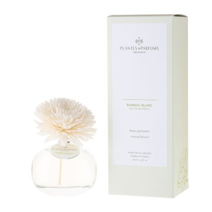 Bambou Blanc  Vonný difuzér s květinou, 100 ml