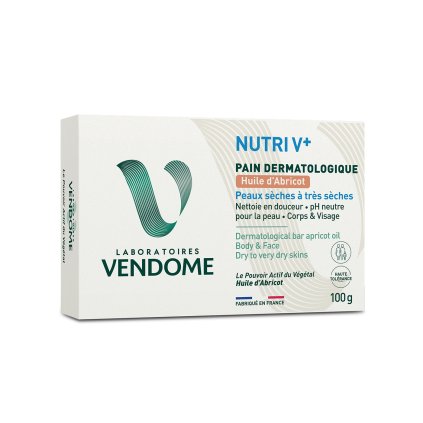 NUTRI V+ Pain Dermatologique Huile d'Abricot Dermatologické mýdlo s meruňkovým olejem, 100 g