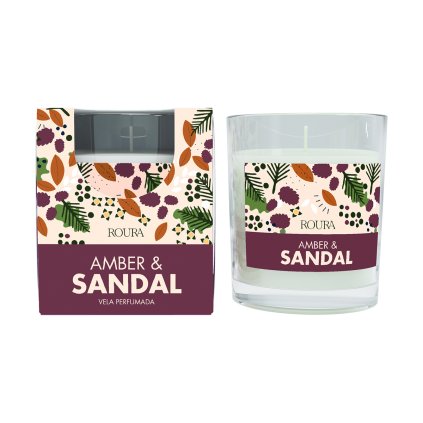 Amber & Sandal  Vonná svíčka, 125 g