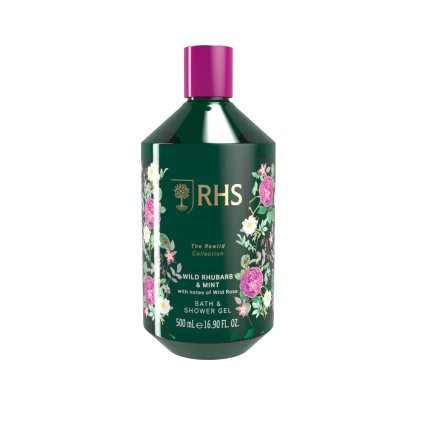 RHS%20The%20Rewild%20Collection%20Wild%20Rhubarb%20&%20Mint%20Bath%20and%20Shower%20Gel upr