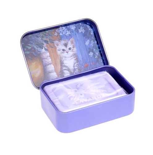 Kotě Tuhé mýdlo v plechovce