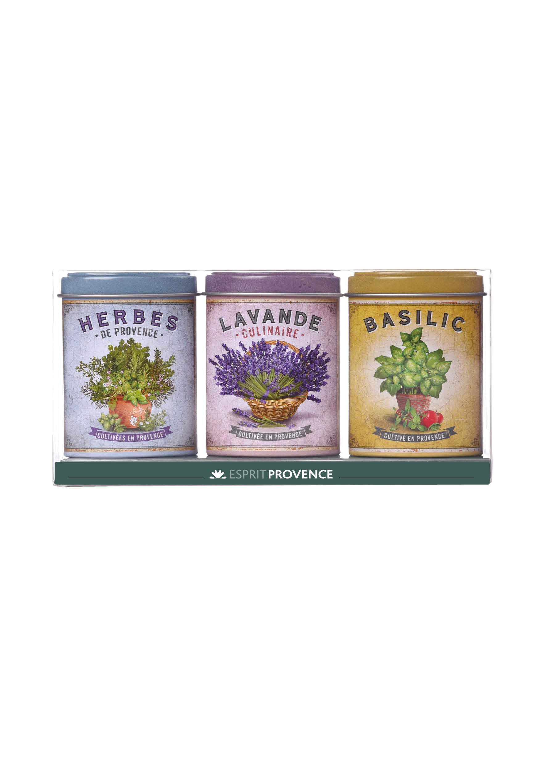 Bylinkové trio Levandule, Bazalka & Provensálské bylinky, 3 ks