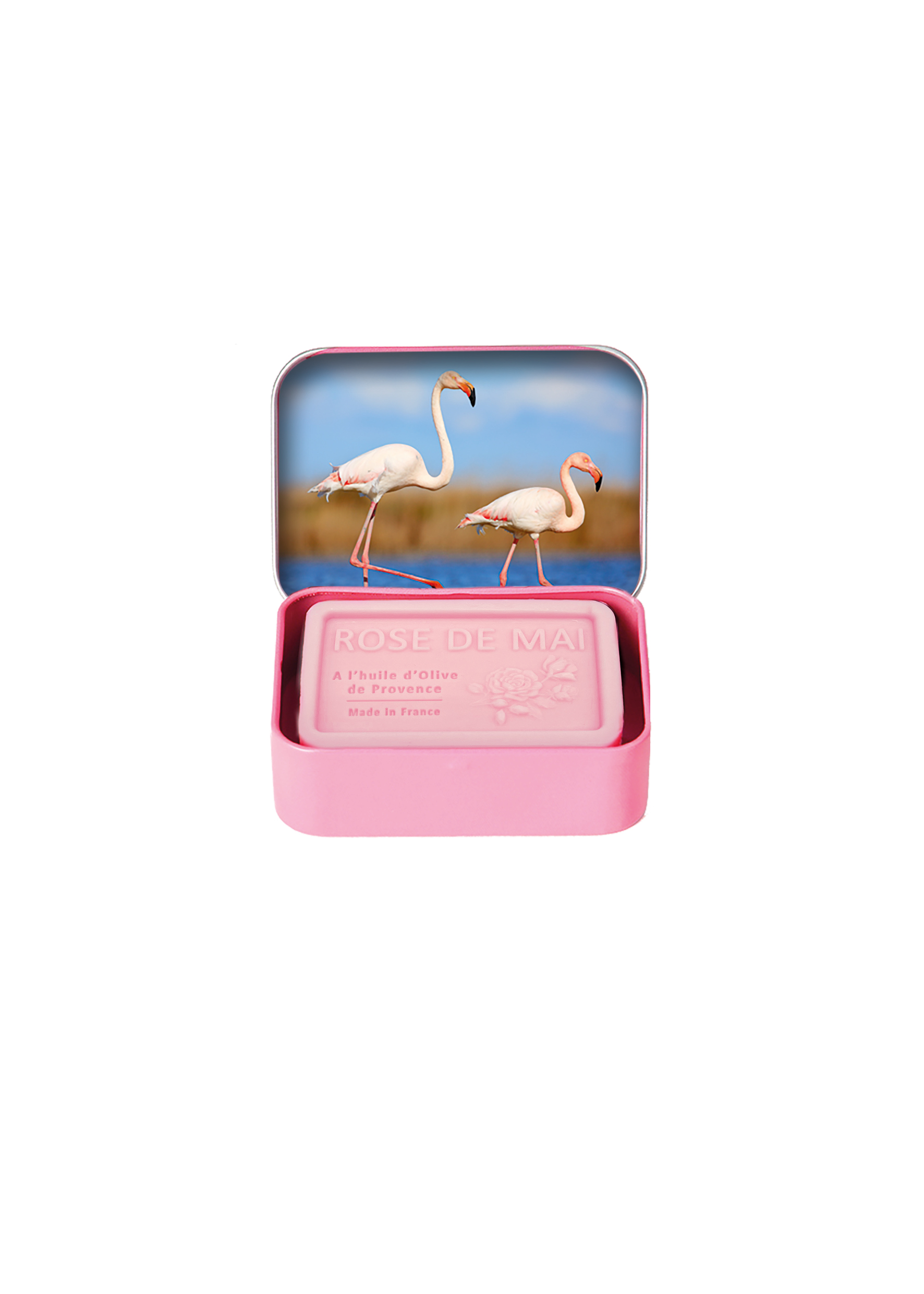 Plameňáci - Tuhé mýdlo v plechovce