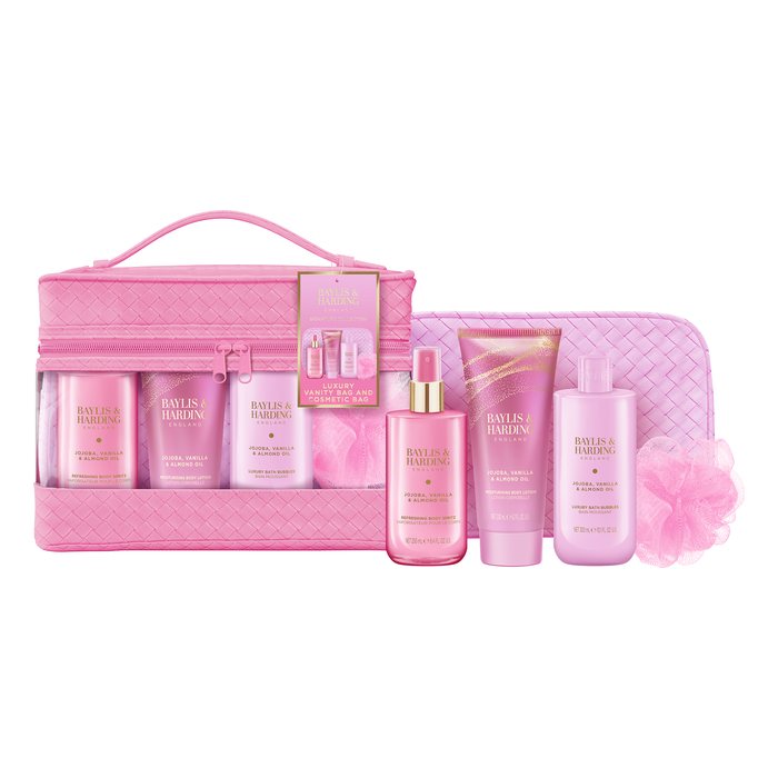 Jojoba, Vanilla & Almond Oil Luxury Vanity Bag Gift Set