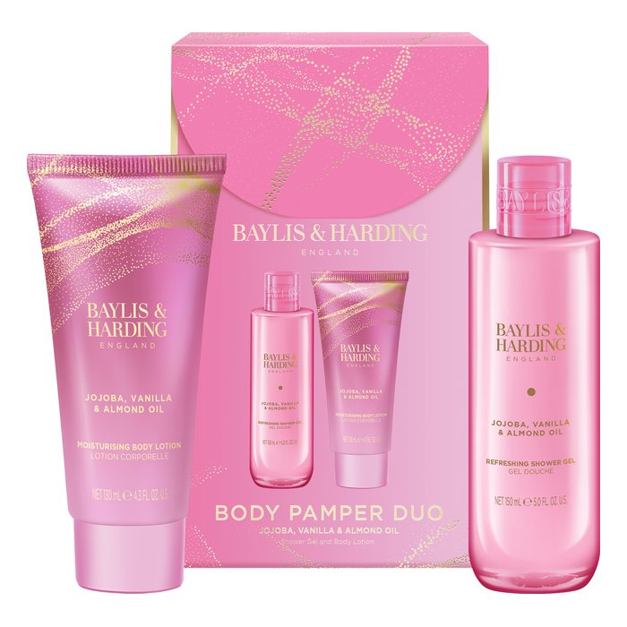 Jojoba, Vanilla & Almond Oil Luxury Body Pamper Duo Gift Set