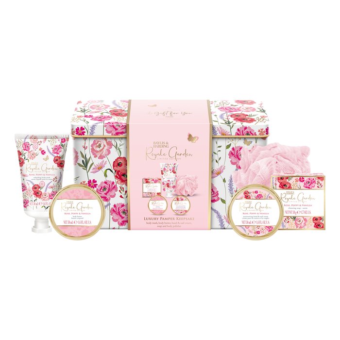 Royale Garden Luxury Pamper Keepsake Tin Gift Set