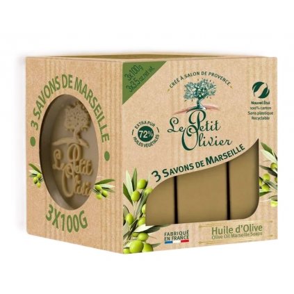 3 savons de marseille olive packshot