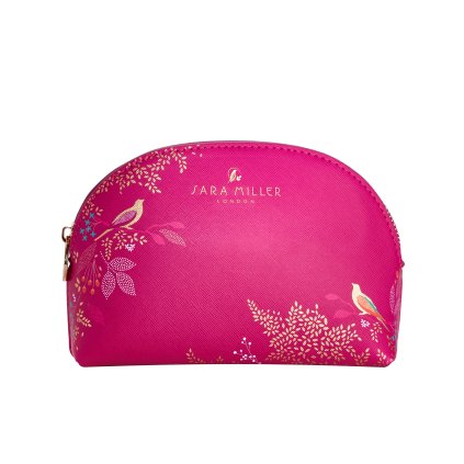 FG8506 Sara Miller Small Pink Cosmetic Bag front copy